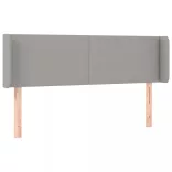 világosszürke szövet LED-es fejtámla 147 x 16 x 78/88 cm