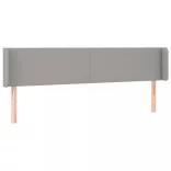 világosszürke szövet LED-es fejtámla 163 x 16 x 78/88 cm