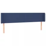 kék szövet LED-es fejtámla 163 x 16 x 78/88 cm