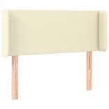 krémszínű műbőr LED-es fejtámla 103 x 16 x 78/88 cm