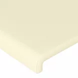 krémszínű műbőr LED-es fejtámla 103 x 16 x 78/88 cm