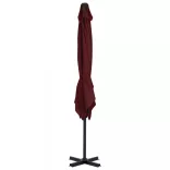 bordóvörös konzolos napernyő alumíniumrúddal 250 x 250 cm