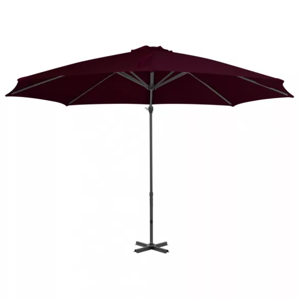 piros konzolos napernyő alumíniumrúddal 300 cm