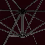 piros konzolos napernyő alumíniumrúddal 300 cm