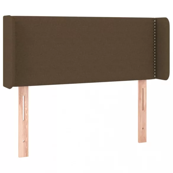 sötétbarna szövet LED-es fejtámla 103 x 16 x 78/88 cm