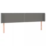 sötétszürke szövet LED-es fejtámla 183 x 16 x 78/88 cm