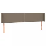 tópszínű szövet LED-es fejtámla 183 x 16 x 78/88 cm