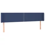 kék szövet LED-es fejtámla 183 x 16 x 78/88 cm