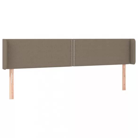 tópszínű szövet LED-es fejtámla 203 x 16 x 78/88 cm