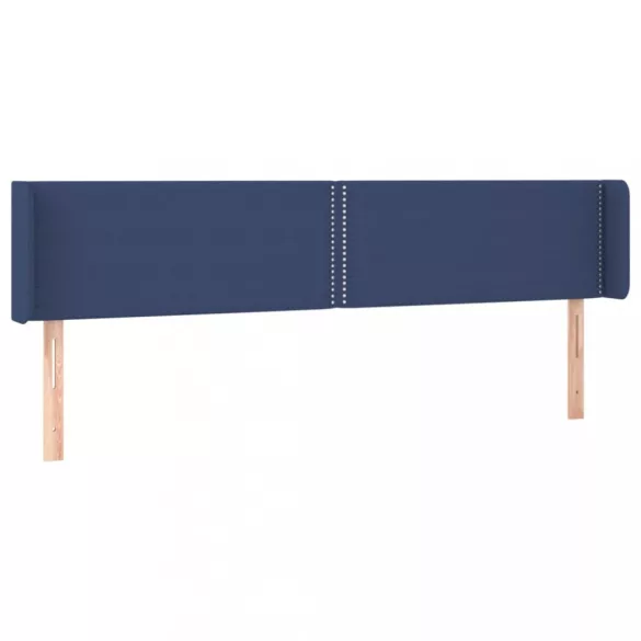 kék szövet LED-es fejtámla 203 x 16 x 78/88 cm