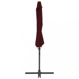 bordó konzolos napernyő acélrúddal 300 cm