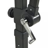 zöld konzolos napernyő rúddal és LED-fényekkel 250 cm