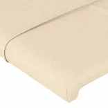 krémszínű szövet LED-es fejtámla 93 x 16 x 78/88 cm