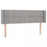 világosszürke szövet LED-es fejtámla 147 x 16 x 78/88 cm