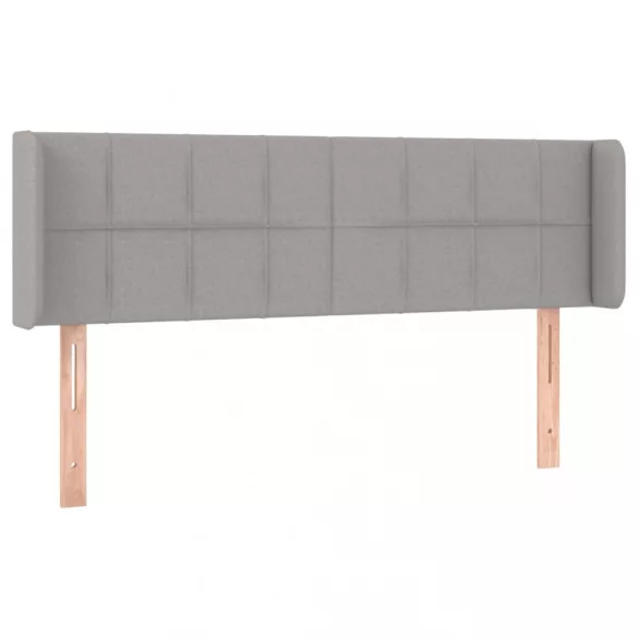 világosszürke szövet LED-es fejtámla 147 x 16 x 78/88 cm