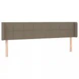 tópszínű szövet LED-es fejtámla 183 x 16 x 78/88 cm