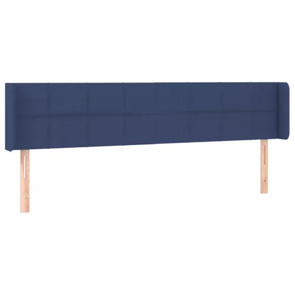 kék szövet LED-es fejtámla 203 x 16 x 78/88 cm