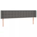 szürke műbőr LED-es fejtámla 183x16x78/88 cm