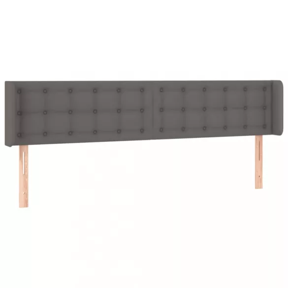 szürke műbőr LED-es fejtámla 183x16x78/88 cm