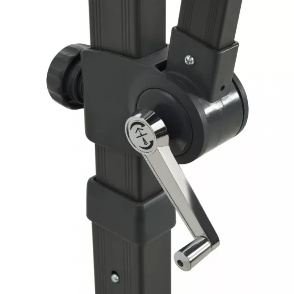 bordó konzolos napernyő rúddal és LED-fényekkel 300 cm