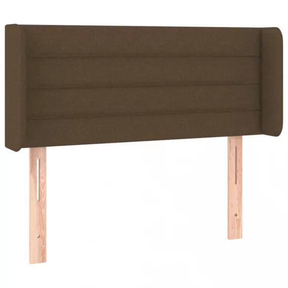sötétbarna szövet LED-es fejtámla 83 x 16 x 78/88 cm