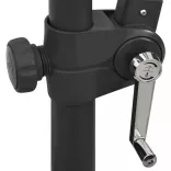 homokszínű konzolos napernyő rúddal és LED-fényekkel 300 cm