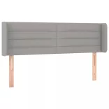 világosszürke szövet LED-es fejtámla 147 x 16 x 78/88 cm