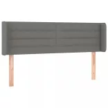 sötétszürke szövet LED-es fejtámla 147 x 16 x 78/88 cm