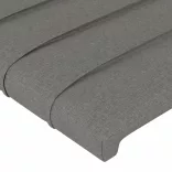 sötétszürke szövet LED-es fejtámla 147 x 16 x 78/88 cm