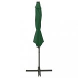 zöld konzolos napernyő rúddal és LED-fényekkel 300 cm