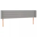 világosszürke szövet LED-es fejtámla 203 x 16 x 78/88 cm