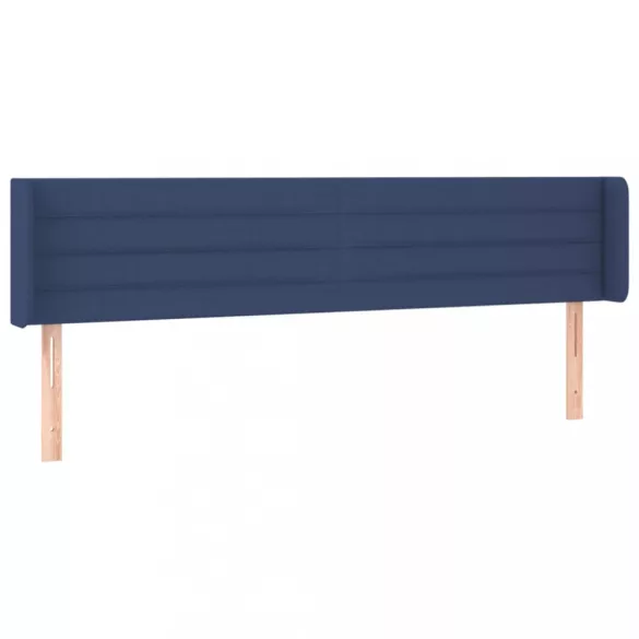 kék szövet LED-es fejtámla 203 x 16 x 78/88 cm