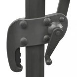 zöld konzolos napernyő rúddal és LED-fényekkel 300 cm