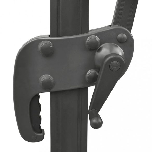 zöld konzolos napernyő rúddal és LED-fényekkel 300 cm