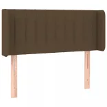 sötétbarna szövet LED-es fejtámla 103 x 16 x 78/88 cm