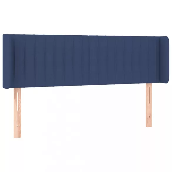 kék szövet LED-es fejtámla 147 x 16 x 78/88 cm
