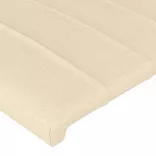 krémszínű szövet LED-es fejtámla 203 x 16 x 78/88 cm