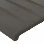 sötétszürke bársony LED-es fejtámla 93 x 16 x 78/88 cm
