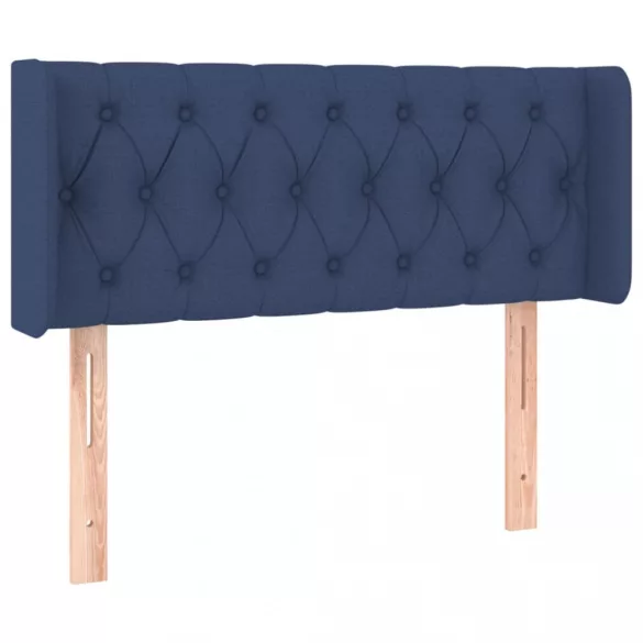 kék szövet LED-es fejtámla 93 x 16 x 78/88 cm
