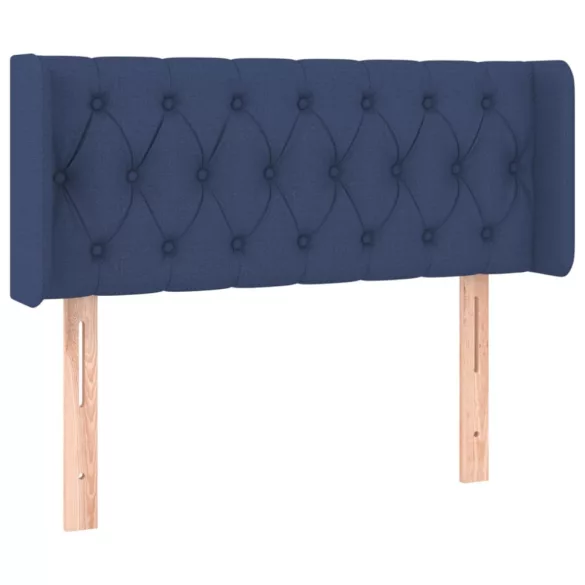 kék szövet LED-es fejtámla 103 x 16 x 78/88 cm