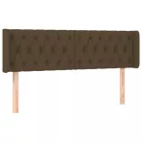 sötétbarna szövet LED-es fejtámla 163 x 16 x 78/88 cm