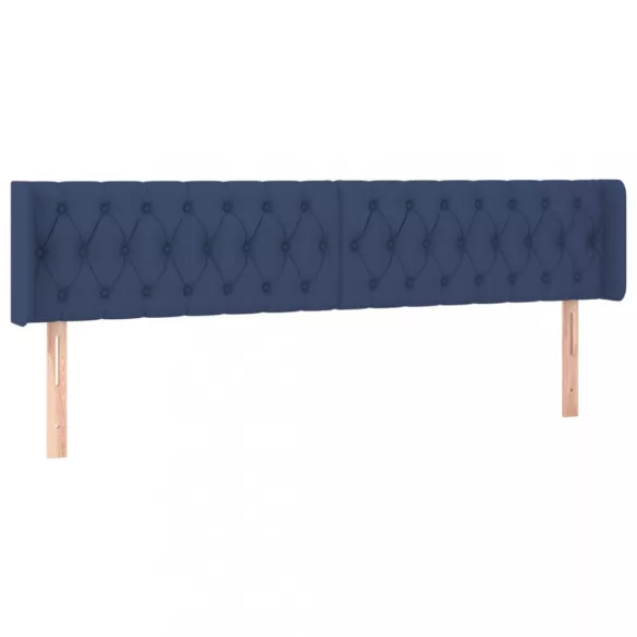 kék szövet LED-es fejtámla 183 x 16 x 78/88 cm
