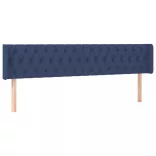 kék szövet LED-es fejtámla 203 x 16 x 78/88 cm