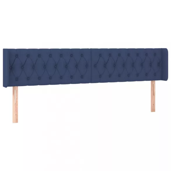 kék szövet LED-es fejtámla 203 x 16 x 78/88 cm