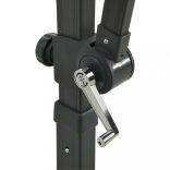 azúrkék dupla tetejű konzolos napernyő 250 x 250 cm