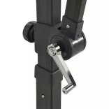 bordó dupla tetejű konzolos napernyő 250 x 250 cm