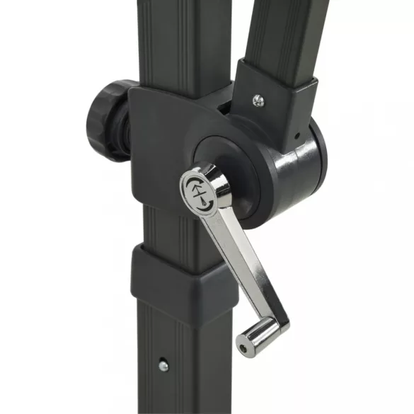 bordó dupla tetejű konzolos napernyő 250 x 250 cm