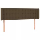 sötétbarna szövet LED-es fejtámla 147 x 16 x 78/88 cm