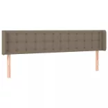 tópszínű szövet LED-es fejtámla 163 x 16 x 78/88 cm