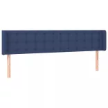 kék szövet LED-es fejtámla 183 x 16 x 78/88 cm